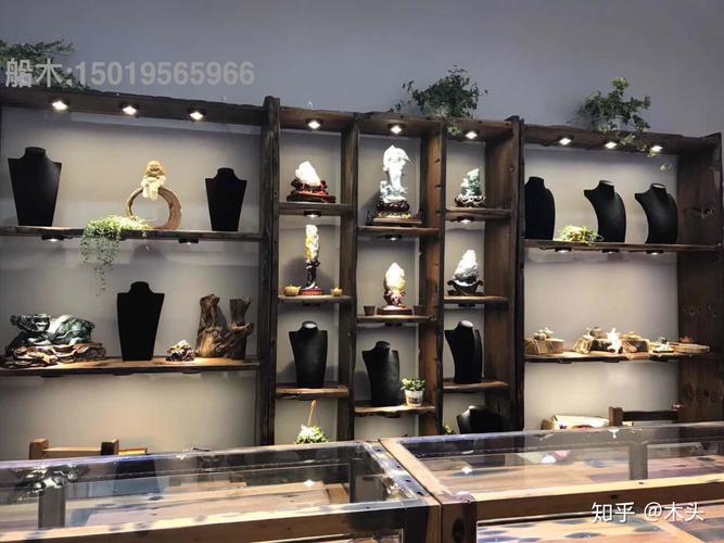 老码头船木家具仿古多宝阁船木珠宝展示架老船木珠宝柜收藏古玩展示架